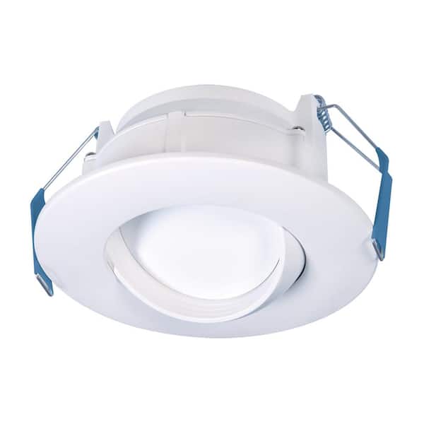 HALO RA 4 in. Adjustable CCT Canless IC Rated Dimmable Indoor, Outdoor Integrated LED Recessed Light Kit