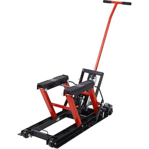 1500 lb. Weight Capacity Black Portable Hydraulic Lift Jack Lift Table with 4 Wheels