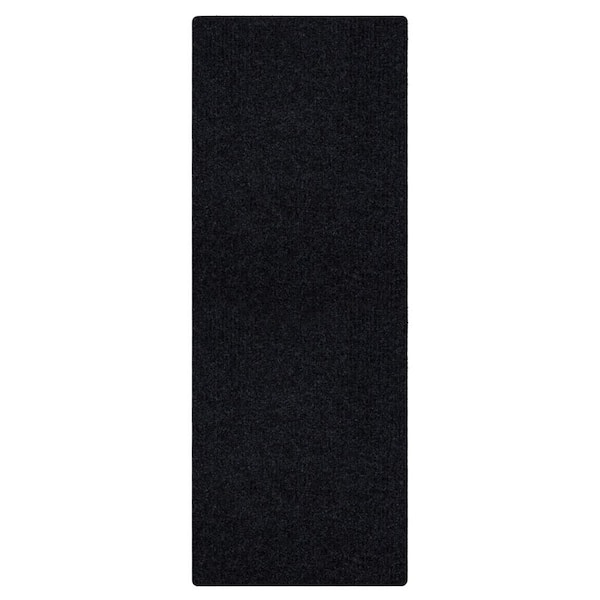 All Purpose Tri-Rib Black 3 ft. x 8 ft. Indoor/Outdoor Commercial Mat