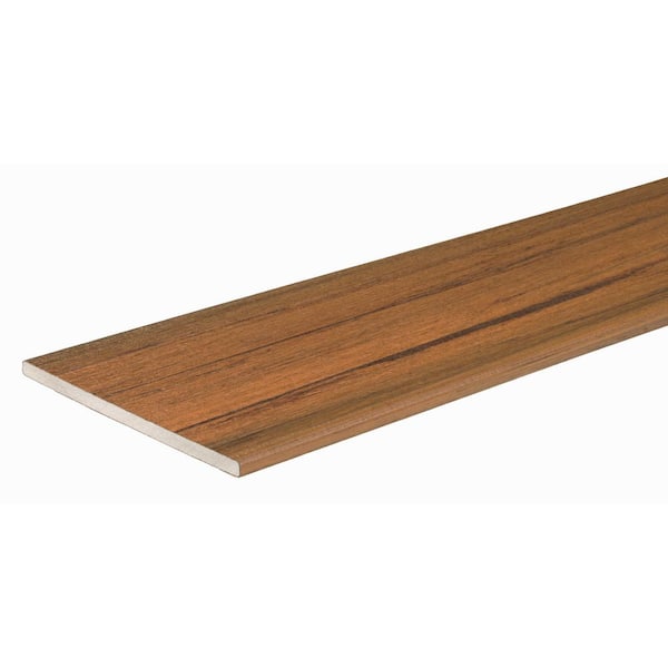 Composite Legacy 1/2 in. x 12 in. x 12 ft. Square Tigerwood Composite Fascia (Actual: 0.58 in. x 11.95 in. x 12 ft.)