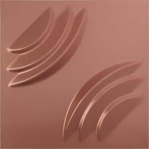 1-2/5 in x 19-1/2 in x 19-1/2 in Artisan Decorative PVC 3D Wall Panel, Champagne Pink (12-Pack for 32.04 sq. ft.)