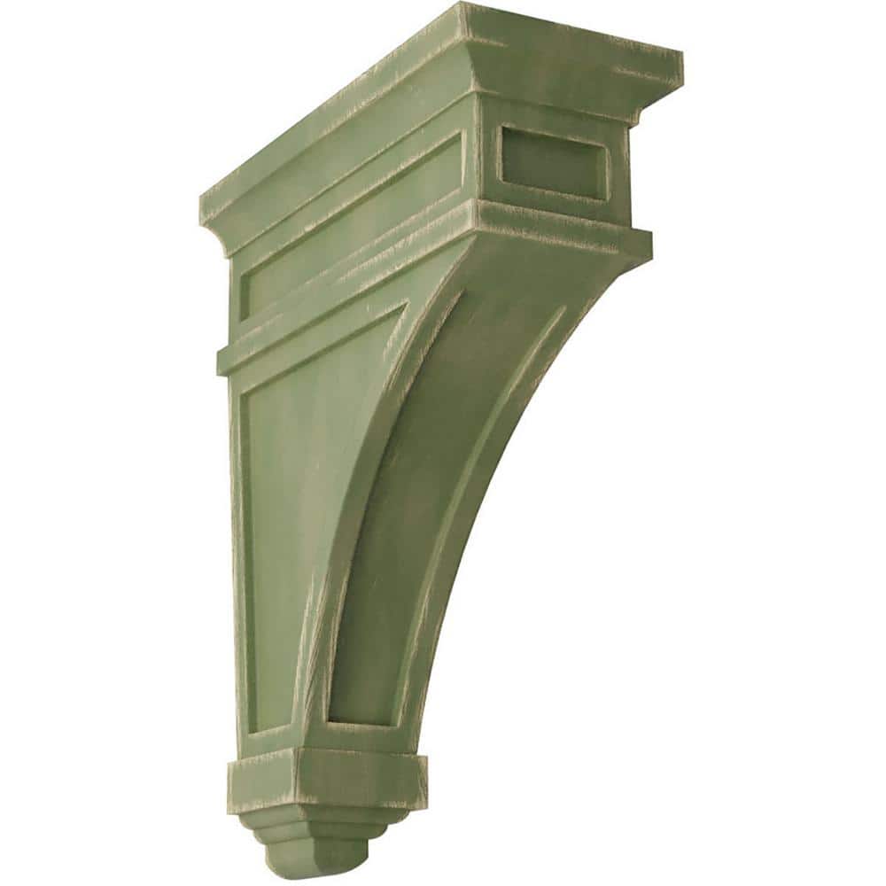 4-1/2 in. x 13-3/4 in. x 10 in. Restoration Green Arlington Wood Vintage Decor Corbel price history on PriceWatchPro