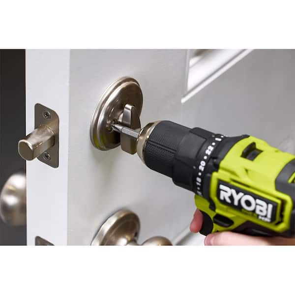 RYOBI Wood/Metal Door Lock Installation Kit with Bi-Metal Hole Saw