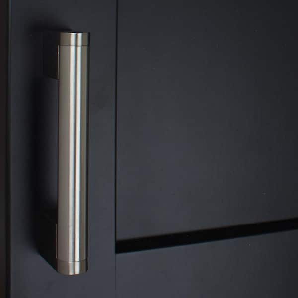 3-3/4 in. Center-to-Center Stainless Steel Finish Round Cross Bar Cabinet Pulls (10-Pack)