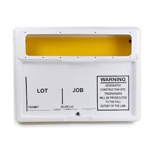 21 in. x 27 in. x 4 in. Outdoor/Indoor Posting Permit Box Unit with Window and Lock