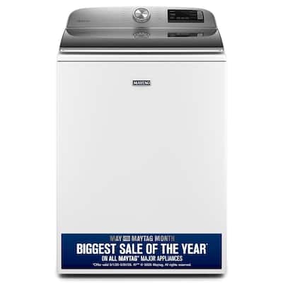 4.7 cu. ft. Smart Capable White Top Load Washing Machine with Extra Power and Deep Fill Option