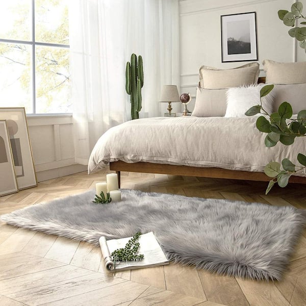 Bedroom Beside Occasion Soft Fluffy Faux Fur Sheepskin Plush Wool