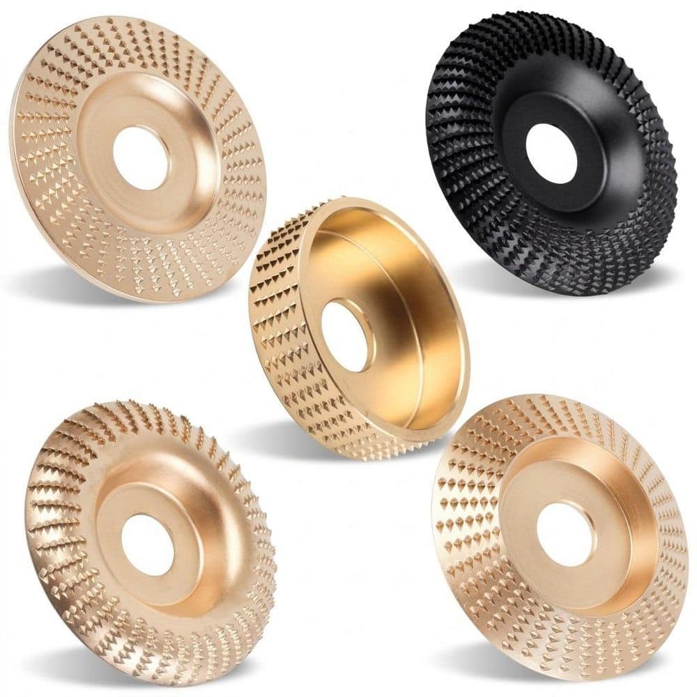 5 Piece Angle Grinder Wood Carving Disc Set for Cutting, Grinding, Shaping, Sanding, Polishing, Fits 4 to 5 Inch price history on PriceWatchPro