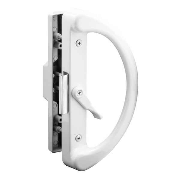 Sliding Glass Door Handle Set, 4-15/16 in., Diecast, Clamp Style, Surface Mount, Non-Keyed
