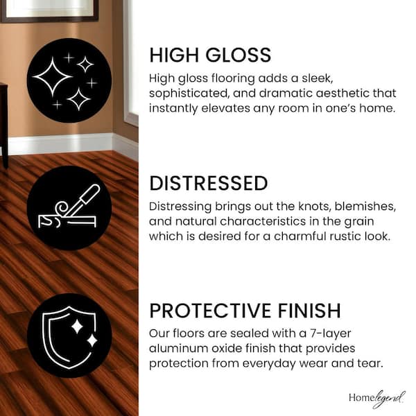 HOMELEGEND Maple Sevilla 8 mm T x 5.6 in. W Laminate Wood Flooring (18.7 sqft/case)