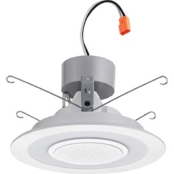 Lithonia Lighting 6SL Speaker Light 6 in. White Integrated LED Recessed Trim