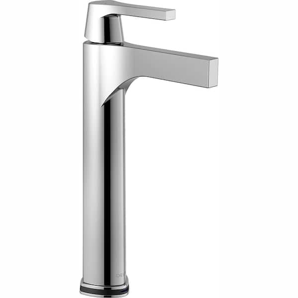 Delta Zura Single Hole Single-Handle Vessel Bathroom Faucet with Touch2O.xt Technology in Chrome