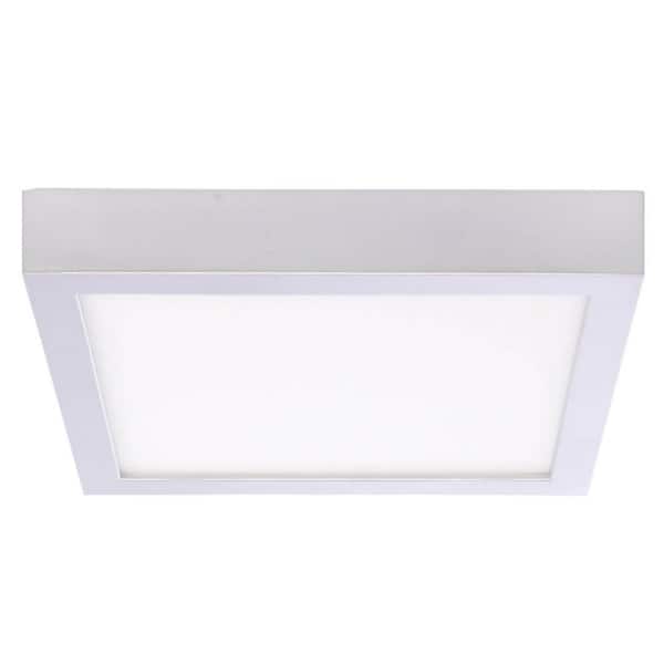 Bulbrite 15-Watt Silver Integrated LED 7 in. Ceiling Flush Mount
