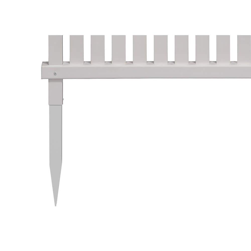 Wilmington White Vinyl No-Dig Privacy Screen Panels
