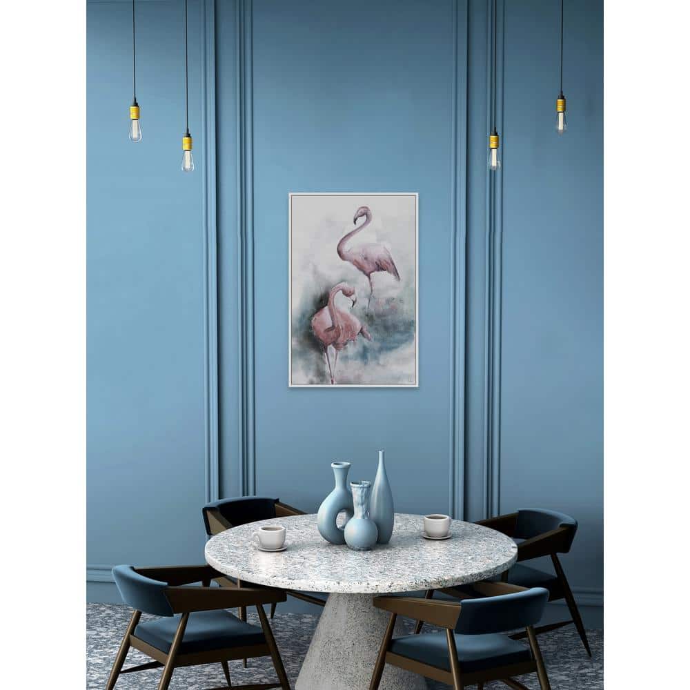 18 in. H x 12 in. W Double Trouble by Julia Posokhova Framed Canvas Wa
