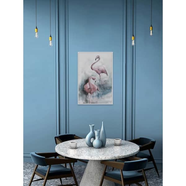 Unbranded 18 in. H x 12 in. W "Double Trouble" by Julia Posokhova Framed Canvas Wall Art