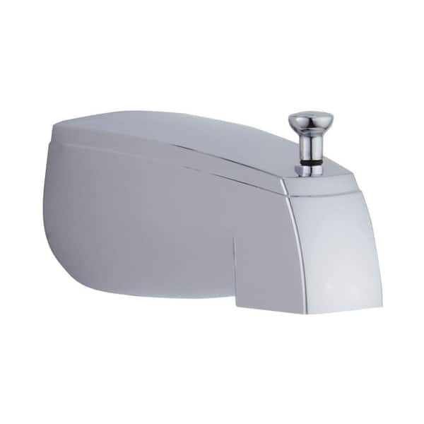 Delta 5 in. Plastic Pull-Up Diverter Tub Spout in Chrome