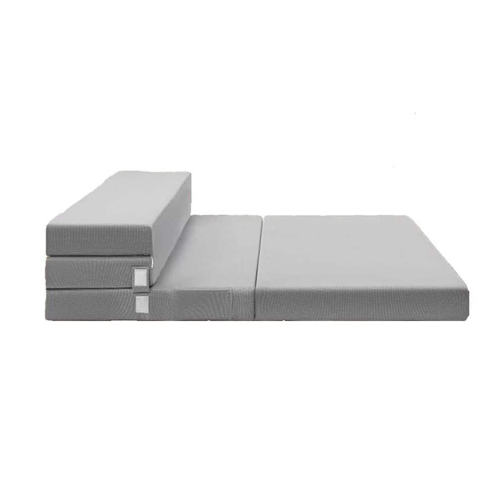 Twin Soft Foam 4 in. Folding Mattress, Portable Travel Mat and a Portable M