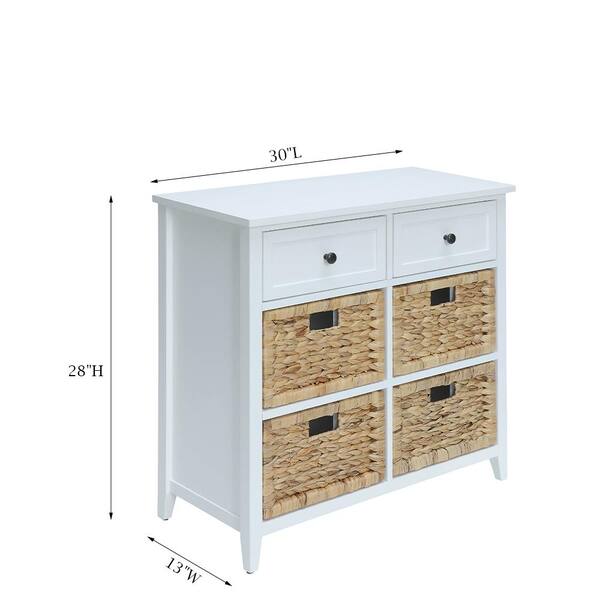 ACME FURNITURE Gold Finish 3-Drawer Accent Chest