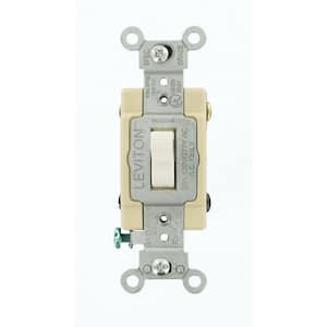 20 Amp Industrial Grade Heavy Duty 4-Way Toggle Switch, White