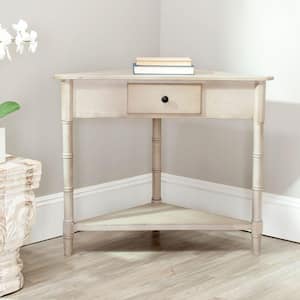 Gomez 34 in. 1-Drawer Rustic Gray Wood Console Table