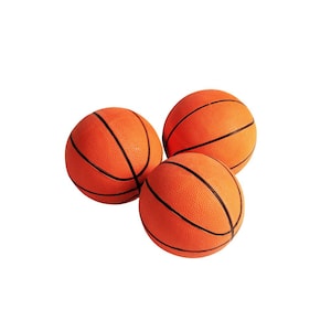 7 in. Size 3 Rubber Basketballs, 3-Pack for Indoor and Outdoor Basketball Games