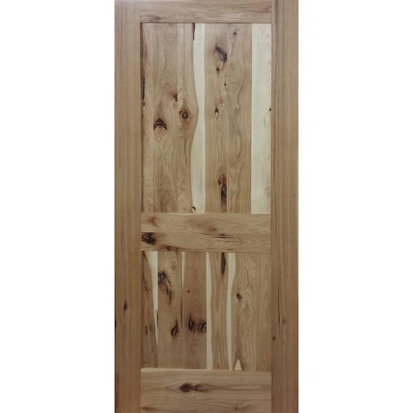 Builders Choice 32 in. x 80 in. 2-Panel Shaker Solid Core Hickory Single Prehung Interior Door