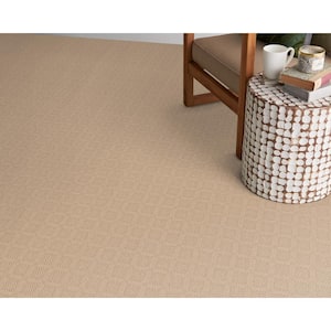 Desert Springs - Hazelnut - Beige 13.2 ft. 33.94 oz. Wool Pattern Installed Carpet