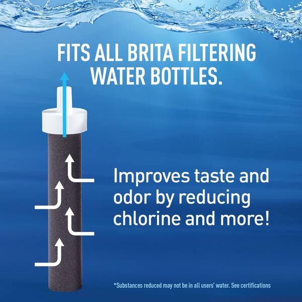 Brita Premium Leak Proof Filtered Water Bottle, Sea Glass, 26 oz