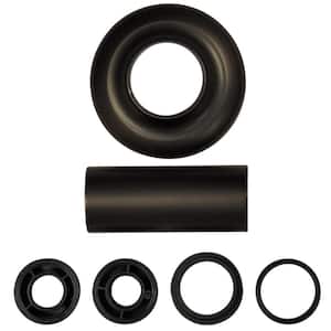 3 in. O.D. x 1-1/4 in. I.D. Tub/Shower Escutcheon and Flange Assembly Set in Oil Rubbed Bronze