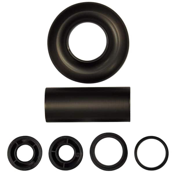 DANCO 3 in. O.D. x 1-1/4 in. I.D. Tub/Shower Escutcheon and Flange Assembly Set in Oil Rubbed Bronze