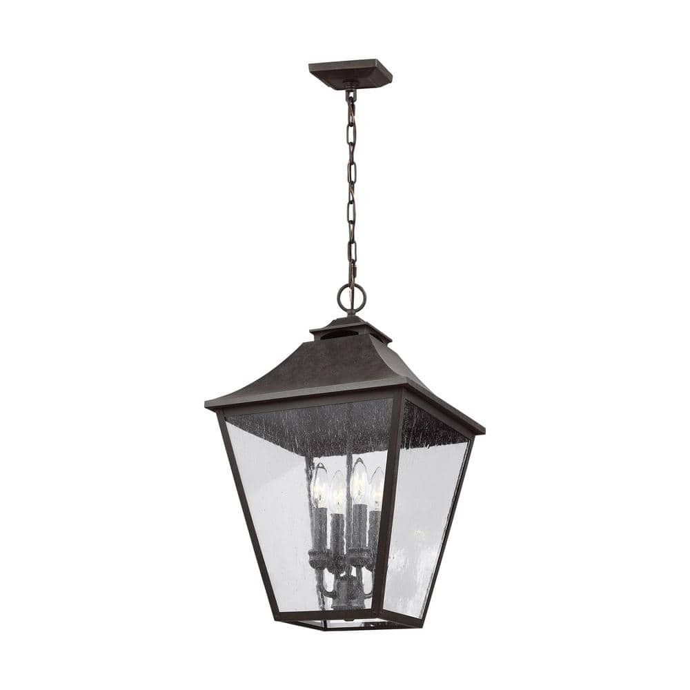 Visual Comfort Studio Collection  Sea Gull 6528504-12 Gereon 4 Light 24  inch Black Pendant Ceiling Light