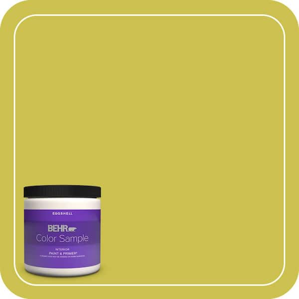 BEHR PREMIUM PLUS 8 oz. #P340-5A Cilantro Lime Eggshell Enamel Interior Paint and Primer Color Sample