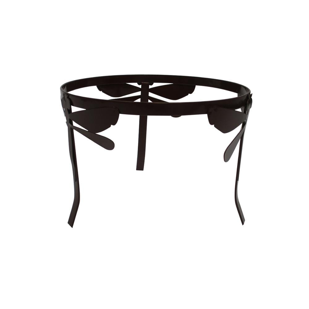 Black Steel Dragonfly Gazing Ball Stand Garden Pedestal