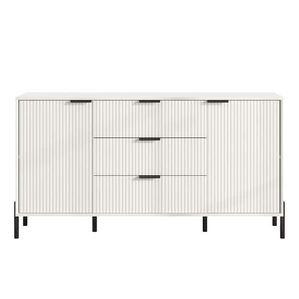 FESTIVO Modern Elegance Off-White 3-Drawers with 2