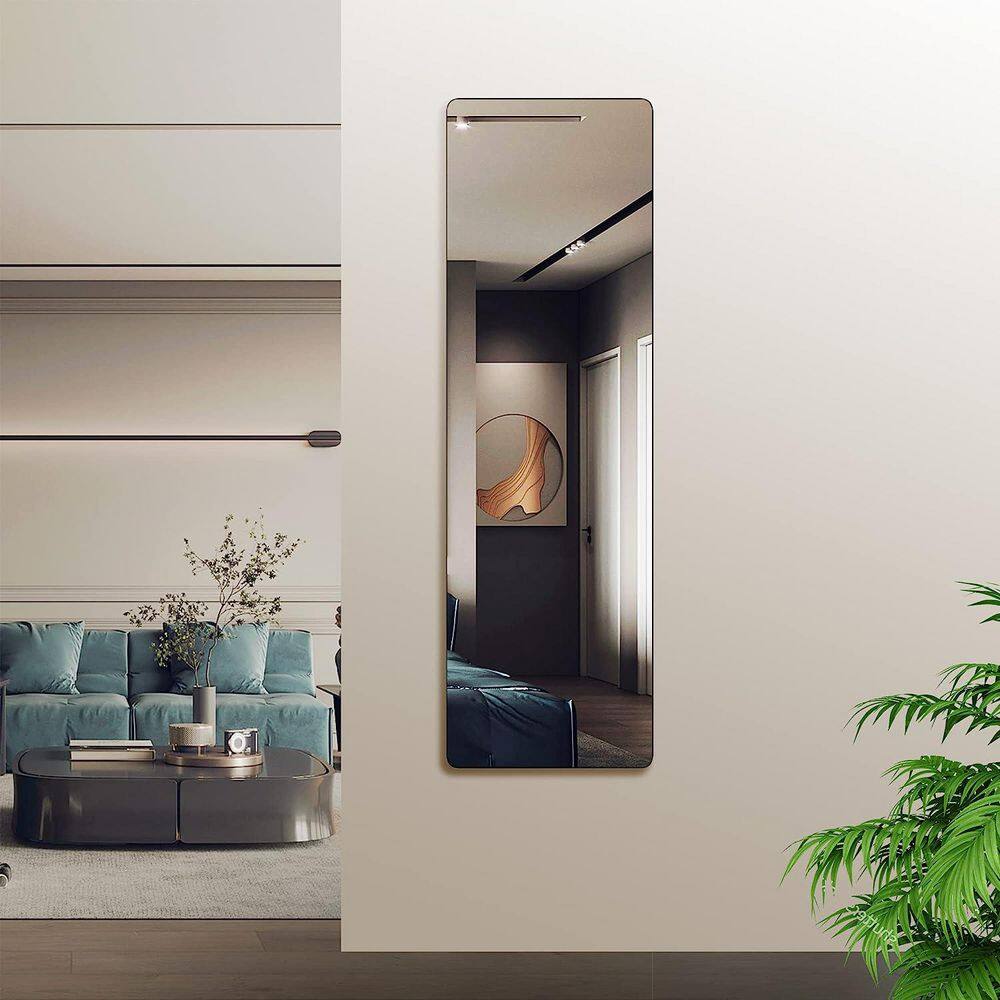 Classic Black 14 in. W x 47 in. H Rectangular Aluminum Alloy Framed Mirror-4mm HD Distortion-Free Glass price history on PriceWatchPro