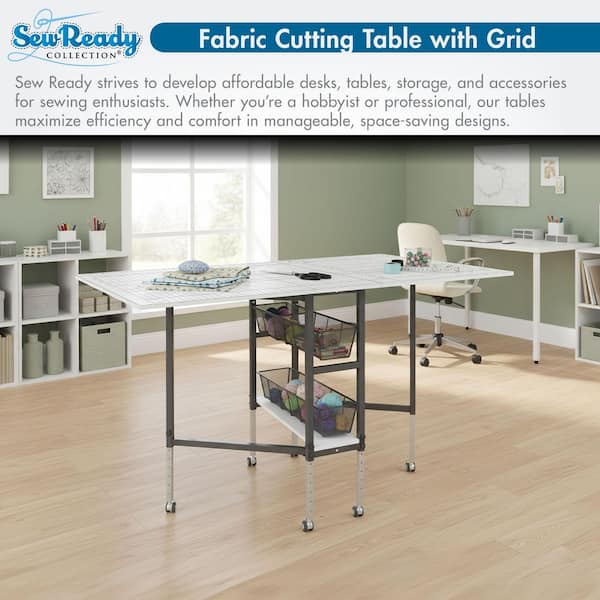 Sew Ready 58.75 in. W x 36.5 in. D MDF Folding Fabric Cutting