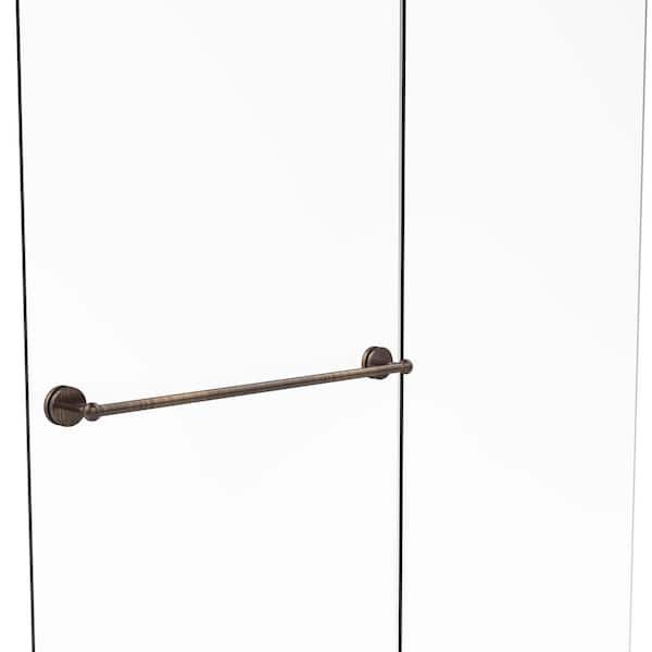 Allied Brass Prestige Skyline Collection 30 in. Shower Door Towel Bar in Venetian Bronze