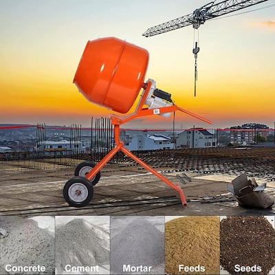 YARDMAX 4 cu. ft. Concrete Mixer YM0115 - The Home Depot