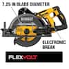 DEWALT FLEXVOLT 60V MAX 7 1 4 in. Cordless Worm Drive Style Saw