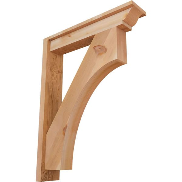 Ekena Millwork 6 in. x 34 in. x 26 in. Western Red Cedar Westlake Traditional Smooth Outlooker