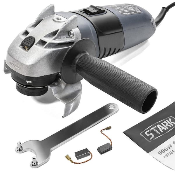 Stark 8.2 Amp Corded Electric 4-1/2 in. Angle Grinder with 11000 RPM Sliding Lock-On Switch