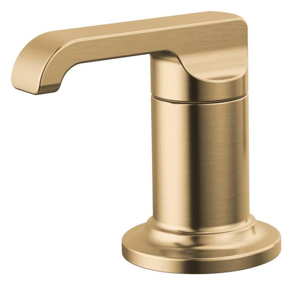 Delta Tetra Gold Lever Roman Tub Handles in Lumicoat Champagne