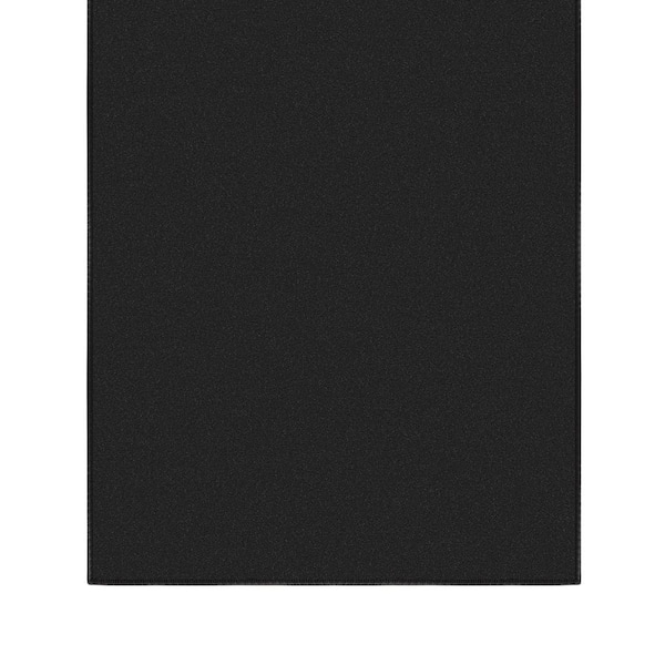 Homeline Non-Slip Rubberback 7 ft. x 14 ft. Indoor Custom Cut Extra Long Area Rug, Black (6 ft. 6 in. x 17 ft. )