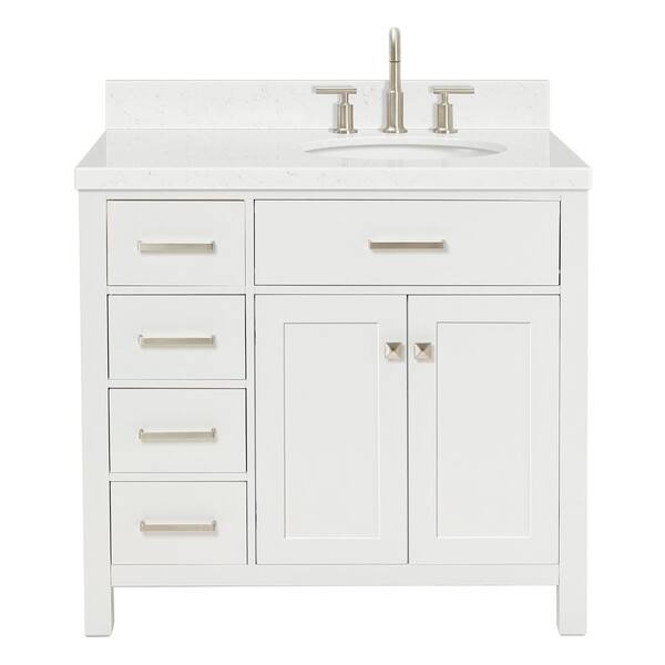 ARIEL Bristol 36.25 in. W x 22 in. D x 36 in. H Single Sink ...