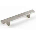 Kingsman LW Series 5 in. 127 mm Center-to-Center Flat Solid Hard Aluminum Anodizing Drawer Pull (25-Pack)