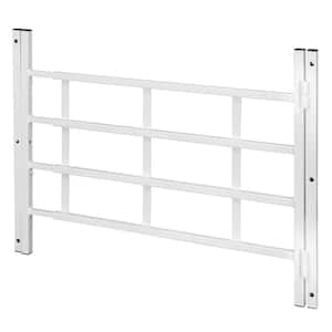 22 in. to 38 in. W x 21-1/4 in. H 4-Bar Adjustable Width, Hinged Window Guard (Operable)