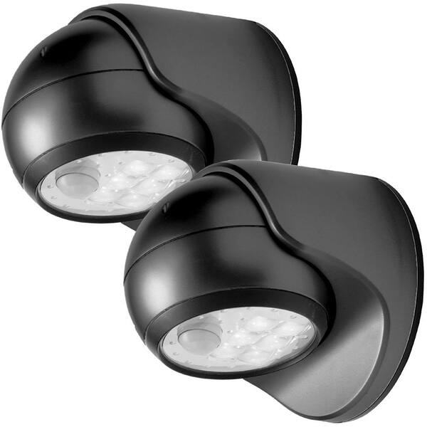 Light It! 6-Light Charcoal Motion Activated Outdoor Integrated LED Wireless Area Light (2-pack)