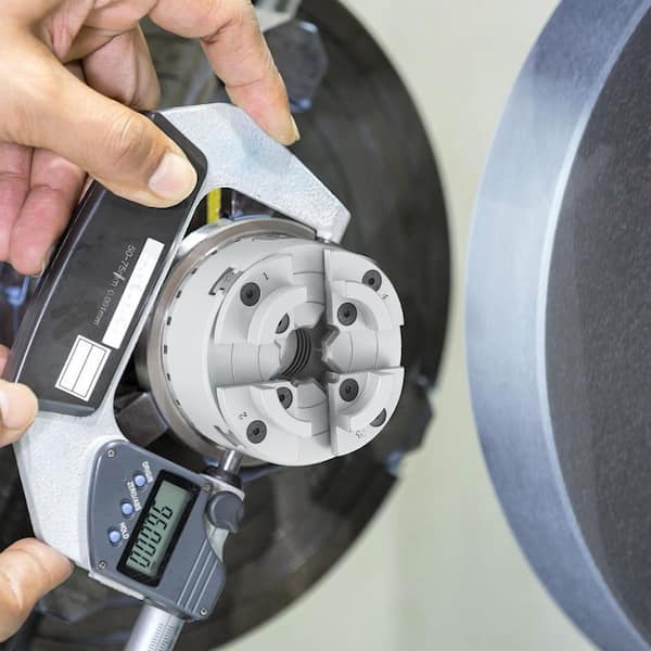 KP96 Lathe Chuck, 4-Jaw 3. 75in. Diameter, Metal Lathe Chuck Turning Machine Accessories, Self-centering Tool, for Lathe