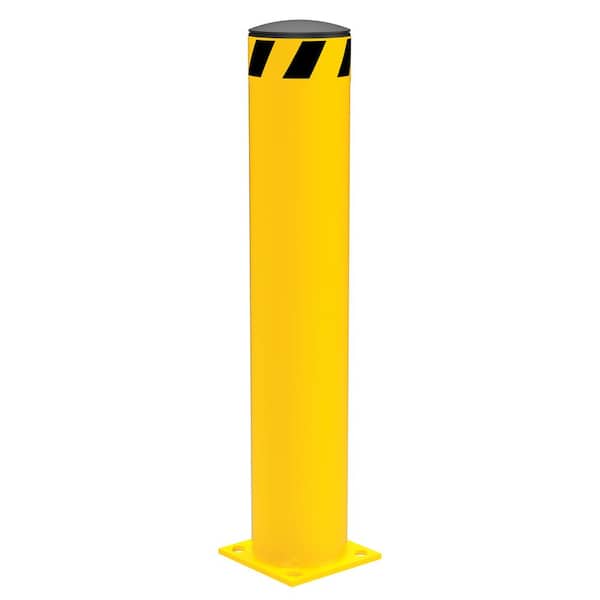 Vestil 36 in. x 6.5 in. Yellow Steel Pipe Safety Bollard